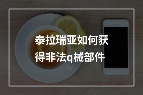 泰拉瑞亚如何获得非法q械部件