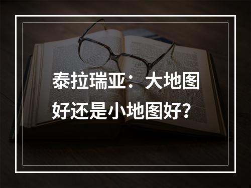 泰拉瑞亚：大地图好还是小地图好？