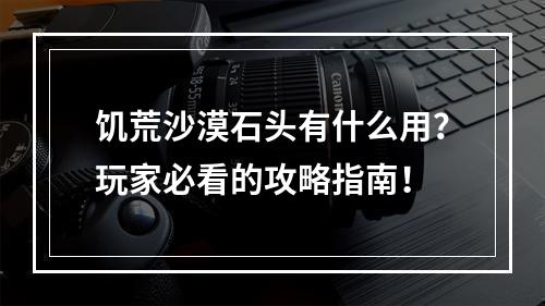 饥荒沙漠石头有什么用？玩家必看的攻略指南！