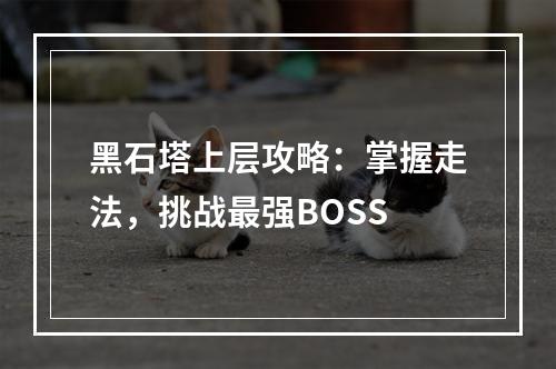 黑石塔上层攻略：掌握走法，挑战最强BOSS