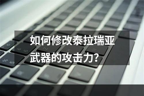 如何修改泰拉瑞亚武器的攻击力？