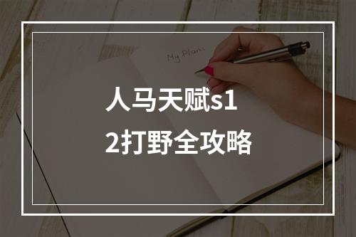 人马天赋s12打野全攻略