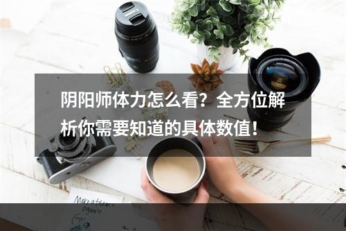 阴阳师体力怎么看？全方位解析你需要知道的具体数值！