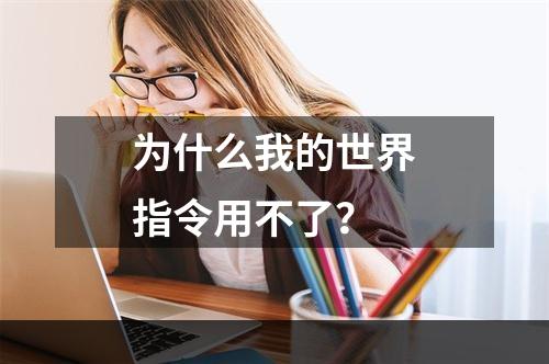 为什么我的世界指令用不了？