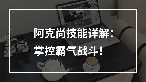 阿克尚技能详解：掌控霸气战斗！