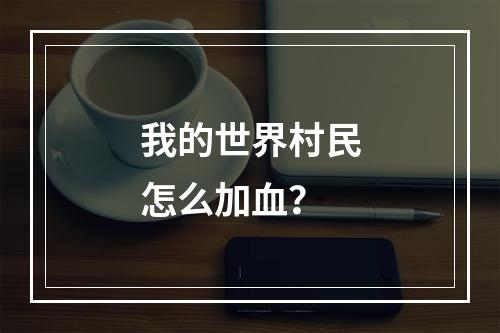 我的世界村民怎么加血？