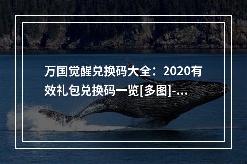 万国觉醒兑换码大全：2020有效礼包兑换码一览[多图]--手游攻略网