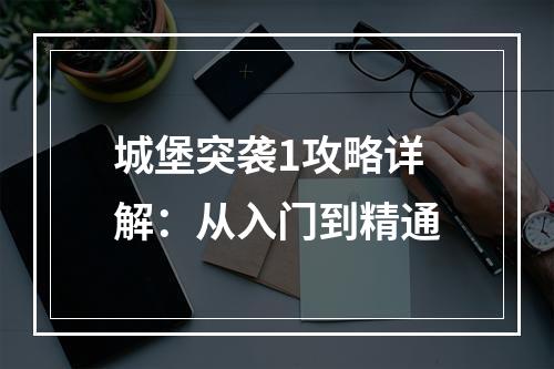 城堡突袭1攻略详解：从入门到精通