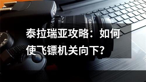 泰拉瑞亚攻略：如何使飞镖机关向下？