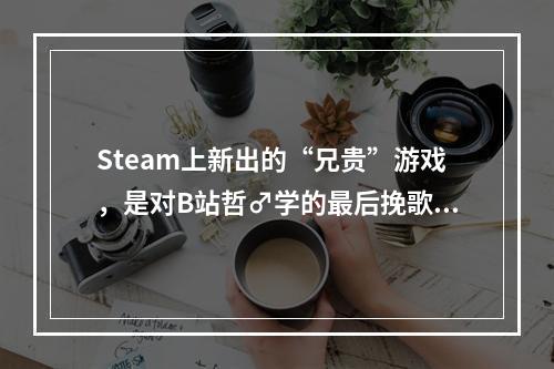 Steam上新出的“兄贵”游戏，是对B站哲♂学的最后挽歌--手游攻略网