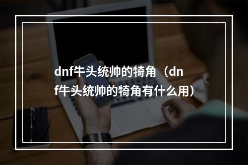 dnf牛头统帅的犄角（dnf牛头统帅的犄角有什么用）