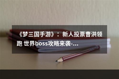 《梦三国手游》：新人投票曹洪领跑 世界boss攻略来袭--游戏攻略网