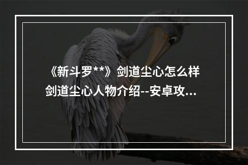 《新斗罗**》剑道尘心怎么样 剑道尘心人物介绍--安卓攻略网