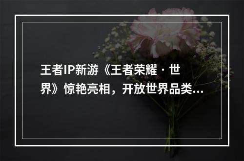 王者IP新游《王者荣耀 · 世界》惊艳亮相，开放世界品类再添新作--安卓攻略网