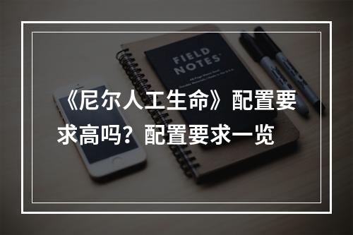 《尼尔人工生命》配置要求高吗？配置要求一览