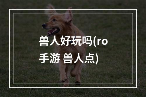 兽人好玩吗(ro手游 兽人点)