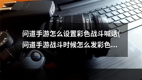 问道手游怎么设置彩色战斗喊话(问道手游战斗时候怎么发彩色字)