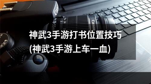 神武3手游打书位置技巧(神武3手游上车一血)