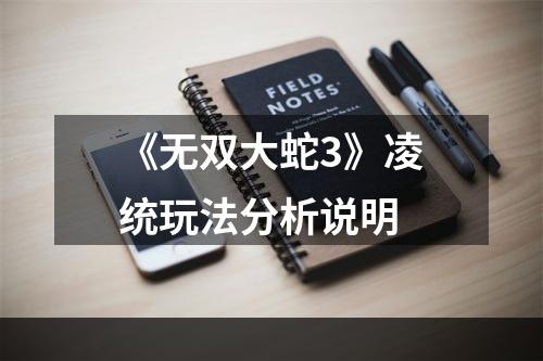 《无双大蛇3》凌统玩法分析说明