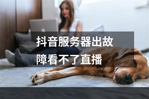 抖音服务器出故障看不了直播