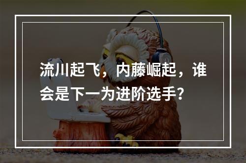 流川起飞，内藤崛起，谁会是下一为进阶选手？