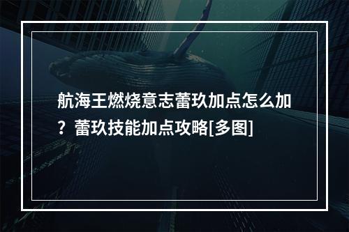 航海王燃烧意志蕾玖加点怎么加？蕾玖技能加点攻略[多图]