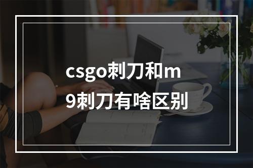 csgo刺刀和m9刺刀有啥区别