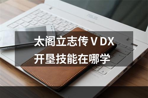 太阁立志传ⅤDX开垦技能在哪学