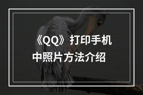 《QQ》打印手机中照片方法介绍