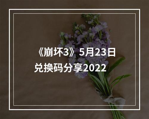 《崩坏3》5月23日兑换码分享2022