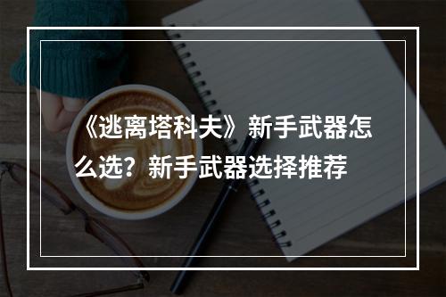 《逃离塔科夫》新手武器怎么选？新手武器选择推荐