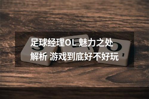 足球经理OL 魅力之处解析 游戏到底好不好玩