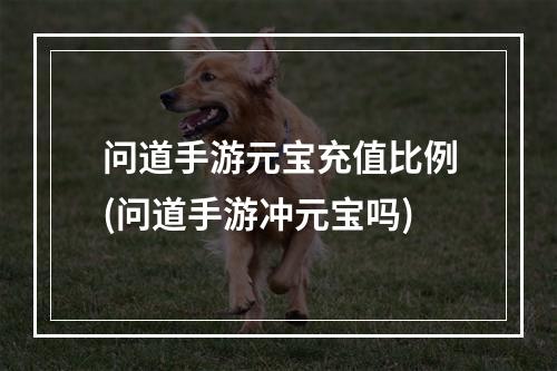 问道手游元宝充值比例(问道手游冲元宝吗)