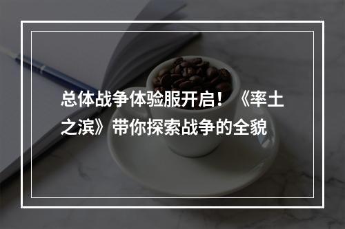 总体战争体验服开启！《率土之滨》带你探索战争的全貌