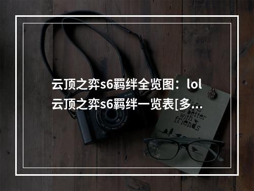 云顶之弈s6羁绊全览图：lol云顶之弈s6羁绊一览表[多图]