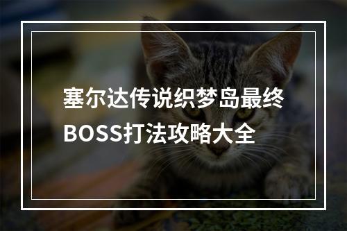 塞尔达传说织梦岛最终BOSS打法攻略大全