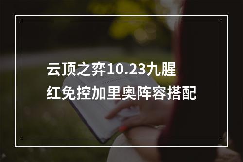 云顶之弈10.23九腥红免控加里奥阵容搭配