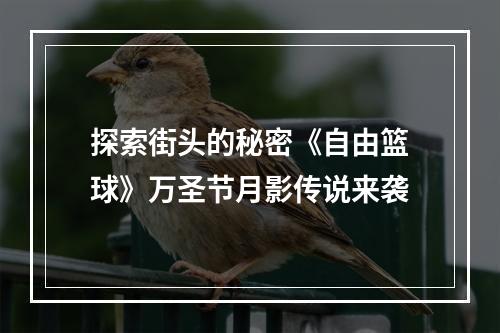 探索街头的秘密《自由篮球》万圣节月影传说来袭