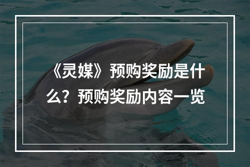 《灵媒》预购奖励是什么？预购奖励内容一览