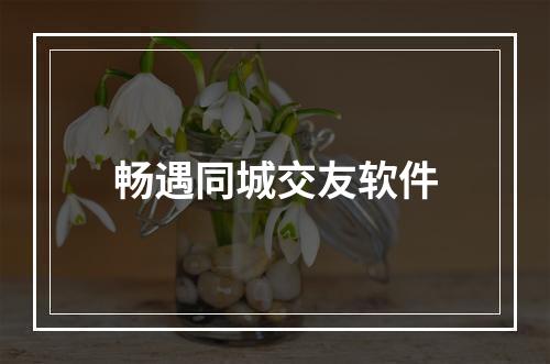 畅遇同城交友软件