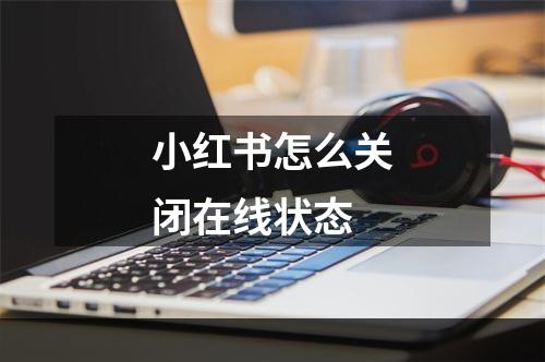 小红书怎么关闭在线状态