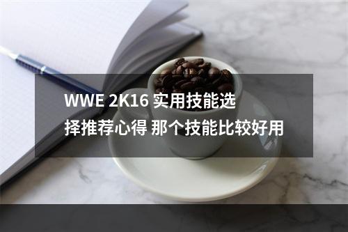 WWE 2K16 实用技能选择推荐心得 那个技能比较好用