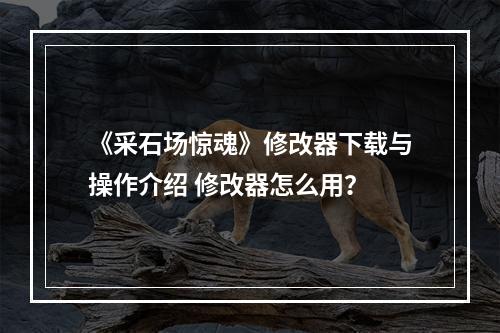 《采石场惊魂》修改器下载与操作介绍 修改器怎么用？