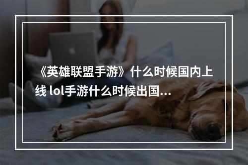 《英雄联盟手游》什么时候国内上线 lol手游什么时候出国服