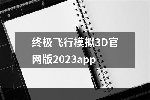 终极飞行模拟3D官网版2023app