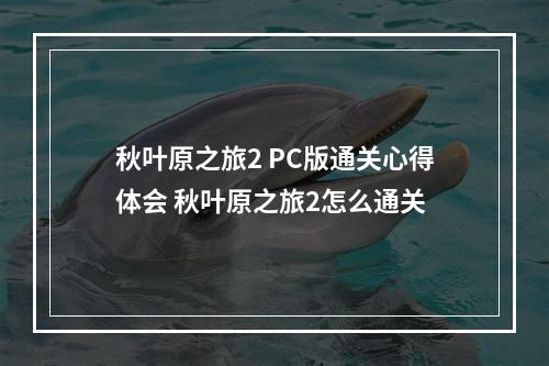 秋叶原之旅2 PC版通关心得体会 秋叶原之旅2怎么通关