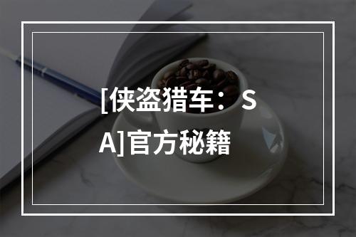 [侠盗猎车：SA]官方秘籍