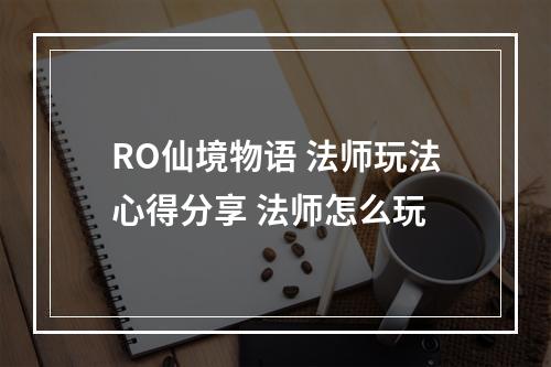 RO仙境物语 法师玩法心得分享 法师怎么玩