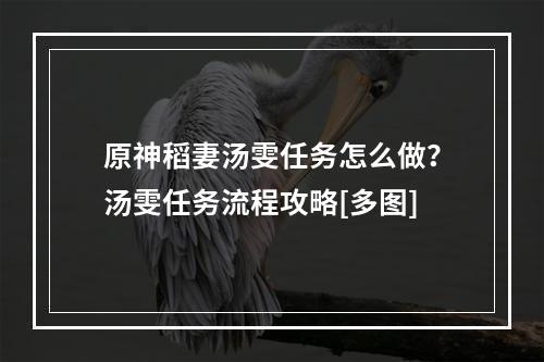 原神稻妻汤雯任务怎么做？汤雯任务流程攻略[多图]