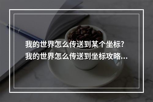 我的世界怎么传送到某个坐标? 我的世界怎么传送到坐标攻略介绍